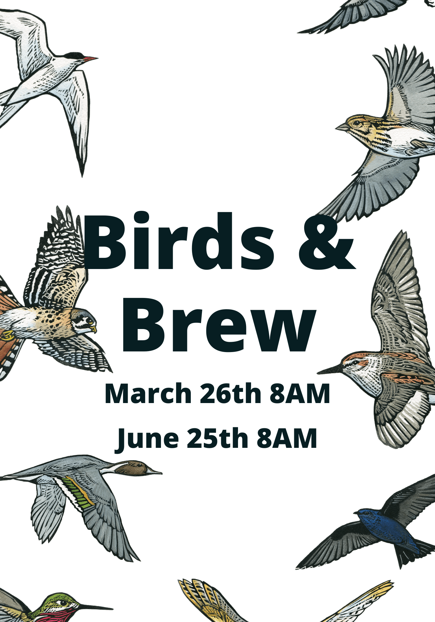 Flyer with dates for programs